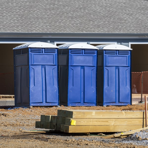 is there a specific order in which to place multiple portable restrooms in New Pekin